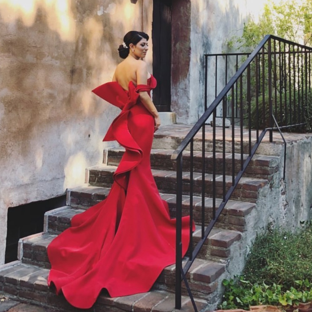 MNM couture red dress
